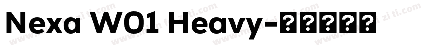 Nexa W01 Heavy字体转换